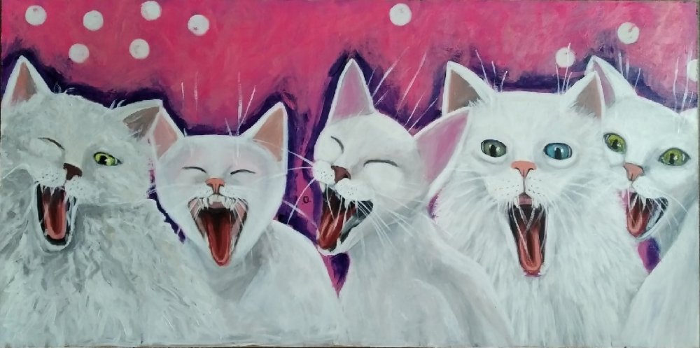 Петербуржцы увидят кошек от художницы Ольги Кнаус – «странных, прекрасных и любимых»