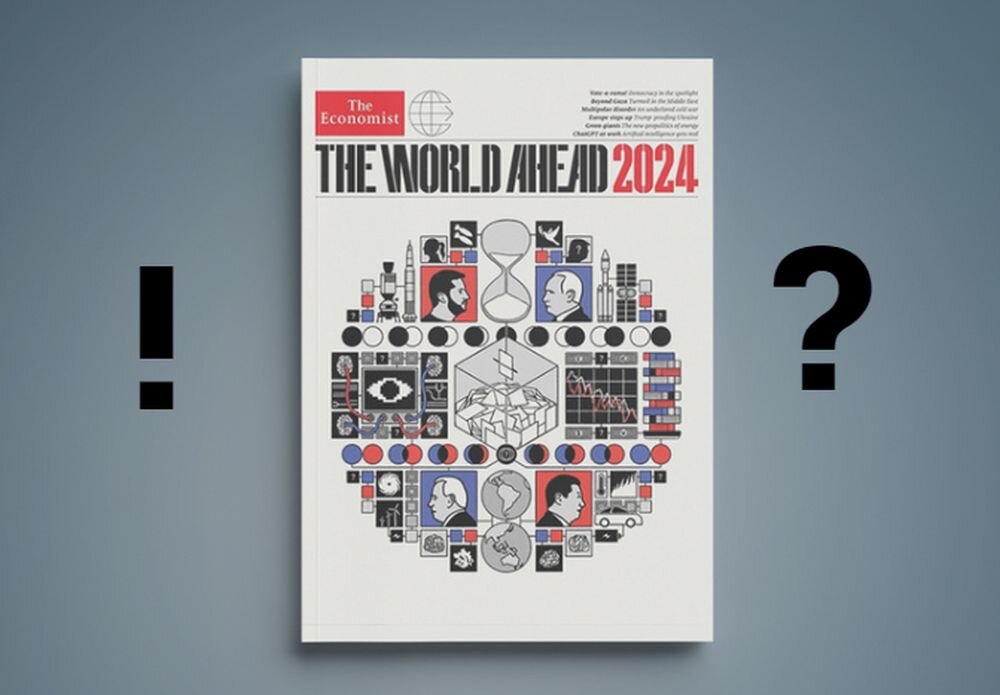 Ресурсы, выборы, соперничество – что таит в себе обложка Economist с прогнозом на 2024 год